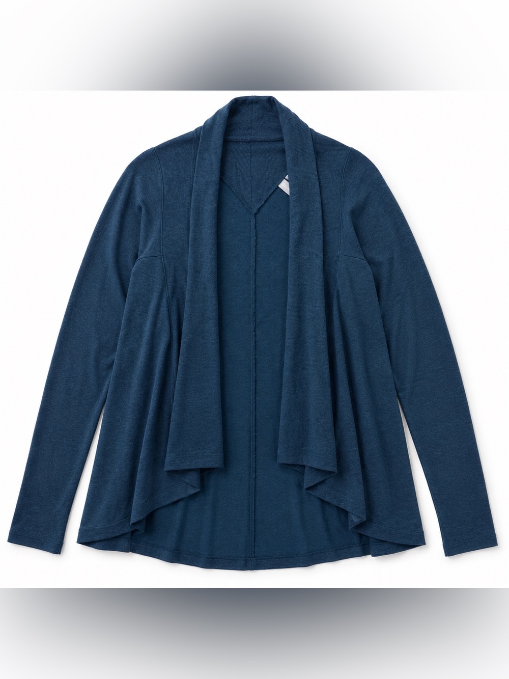 Athleta Blue Modal Open-Front Draped Cardigan Sweater Size Medium